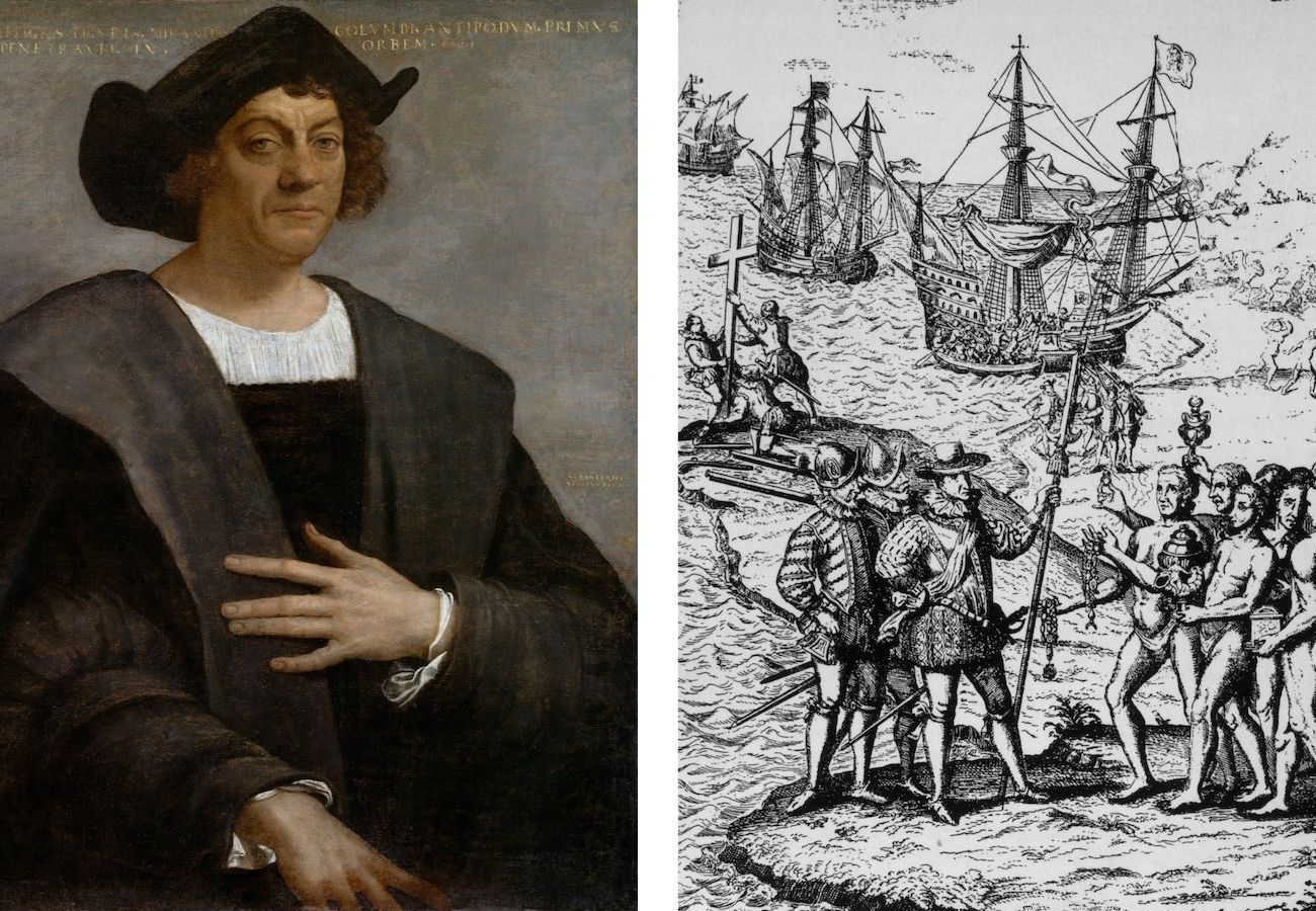 Christoph Kolumbus auf zeitgenössischen Darstellungen