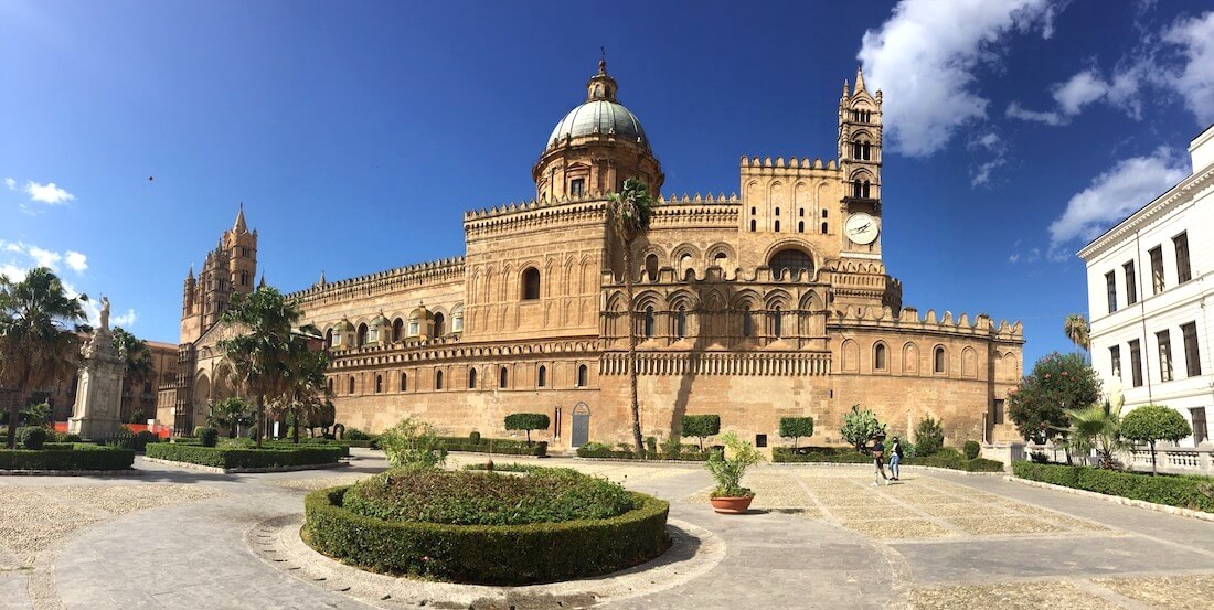 Panorama Ansicht der Kathedrale in Palermo