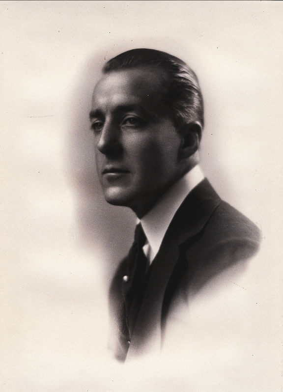 Edward Net Hutton Porträt auf altem Foto
