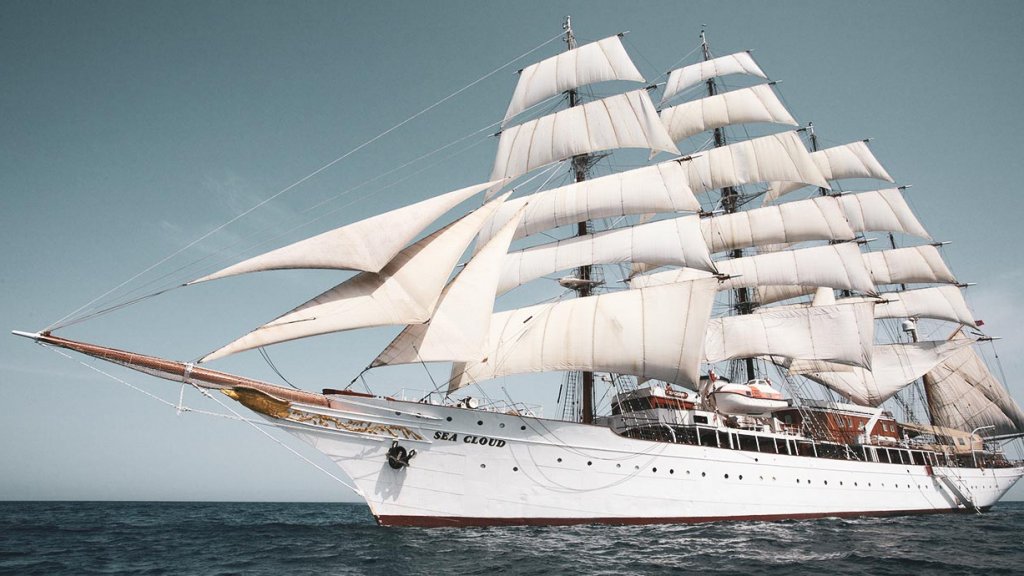 Sea Cloud Segelschiff in Fahrt