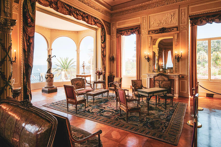 Zimmer in der Villa Ephrussi de Rothschild