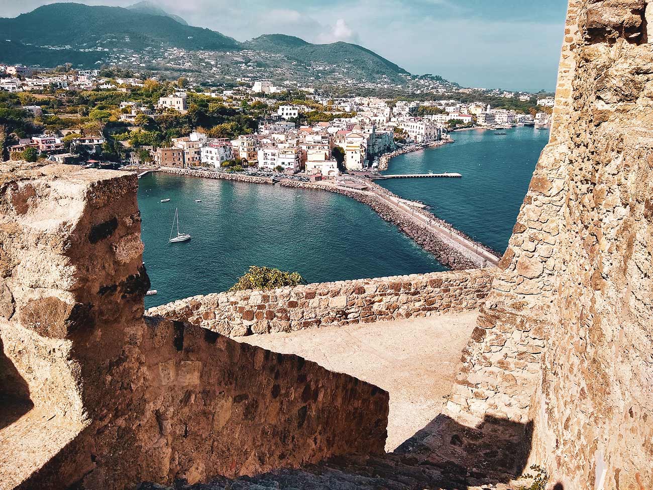 Blick auf die Insel Ischia